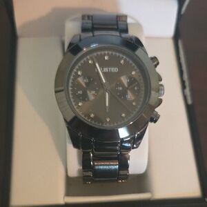 Kenneth Cole Unlisted Mens Black Designer Watch